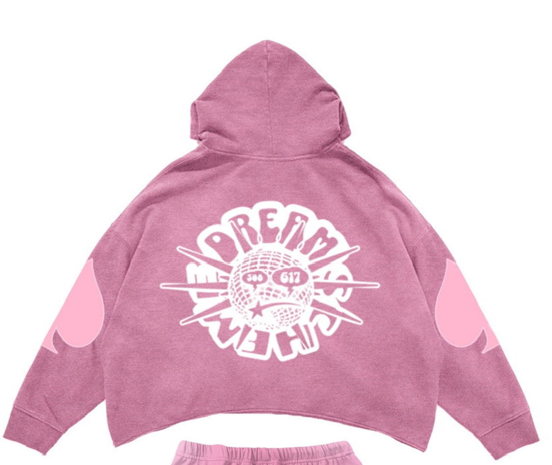 PINK ACES FLARED SET