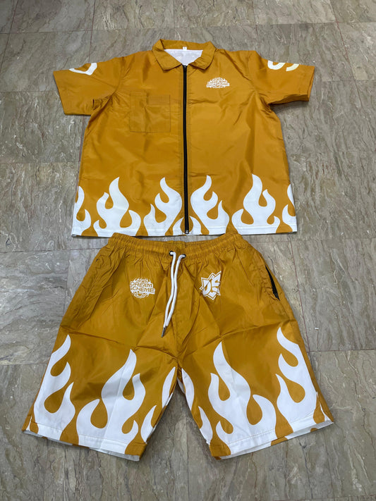 MUSTARD INTERSTATE FLAME SET